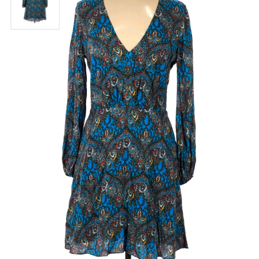 Alice & Olivia Paisley Mini Dress